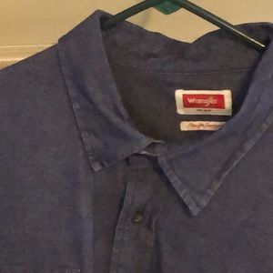 Men’s 3x Wrangler Jeans LS Denim Shirt